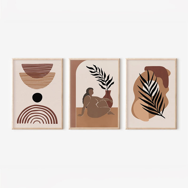 Πίνακας Fanzia Τρίπτυχος με Ψηφιακή Εκτύπωση και Πλαίσιο 33x1.5x48