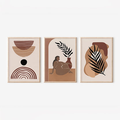 Πίνακας Fanzia Τρίπτυχος με Ψηφιακή Εκτύπωση και Πλαίσιο 33x1.5x48