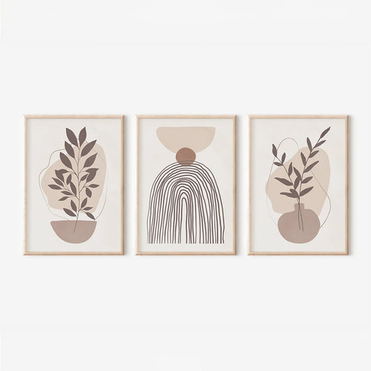 Πίνακας Frendy Τρίπτυχος με Ψηφιακή Εκτύπωση και Πλαίσιο 33x1.5x48