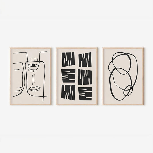 Πίνακας Lumora Τρίπτυχος με Ψηφιακή Εκτύπωση και Πλαίσιο 33x1.5x48