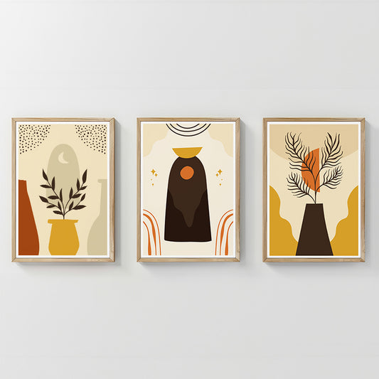 Πίνακας Caelo Τρίπτυχος με Ψηφιακή Εκτύπωση και Πλαίσιο 33x1.5x48