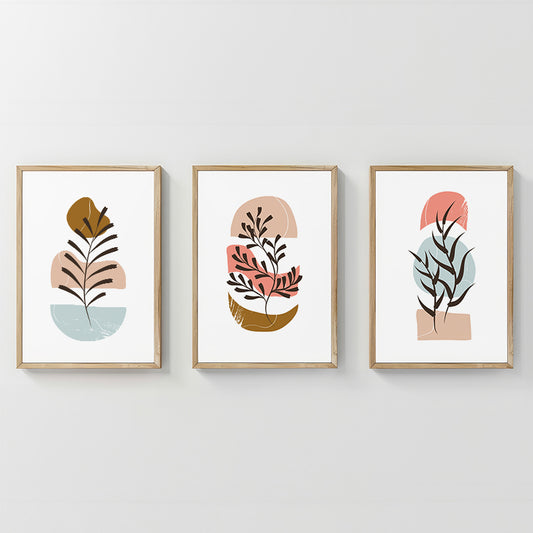 Πίνακας Thera Τρίπτυχος με Ψηφιακή Εκτύπωση και Πλαίσιο 33x1.5x48