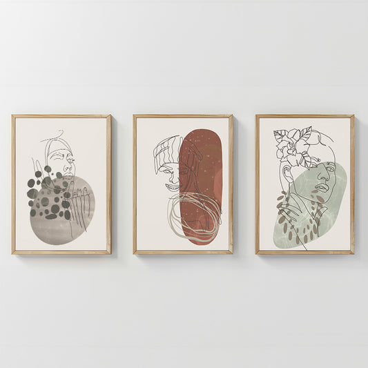 Πίνακας Aelra Τρίπτυχος με Ψηφιακή Εκτύπωση και Πλαίσιο 33x1.5x48