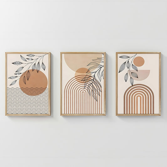 Πίνακας Zephra Τρίπτυχος με Ψηφιακή Εκτύπωση και Πλαίσιο 33x1.5x48