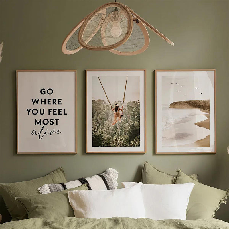 Πίνακας Oralis Τρίπτυχος με Ψηφιακή Εκτύπωση και Πλαίσιο 33x1.5x48