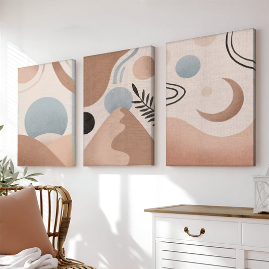 Πίνακας σε Καμβά Leberto Τρίπτυχος με Ψηφιακή Εκτύπωση και Πλαίσιο 50x2x70