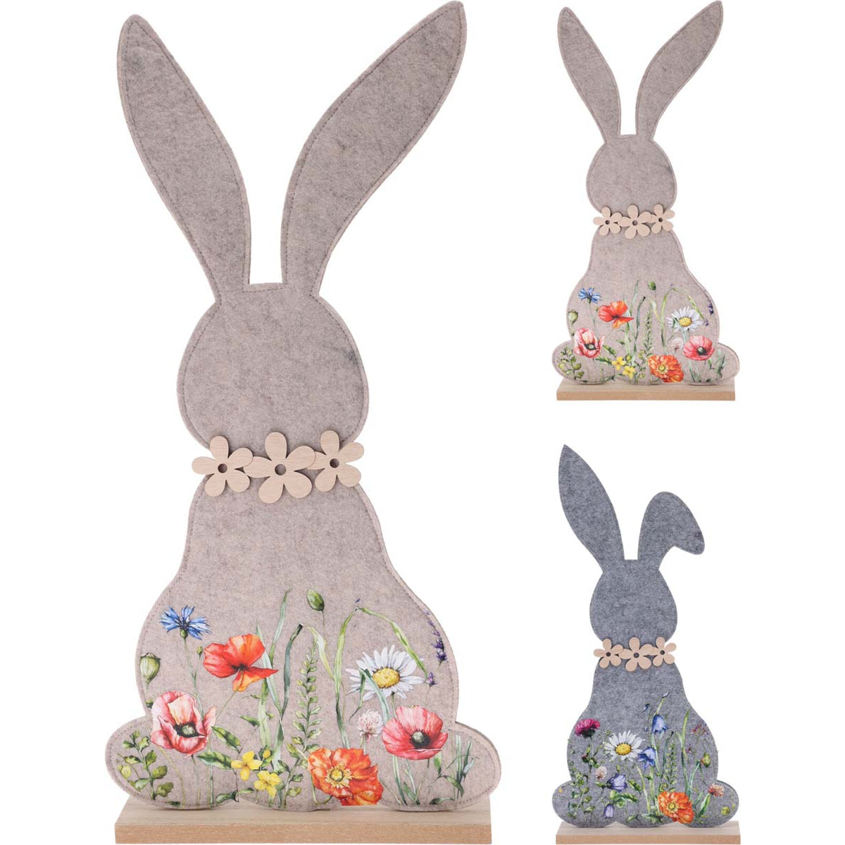 Κουνέλι από Τσόχα με Βάση 29x61εκ 2 Σχδ