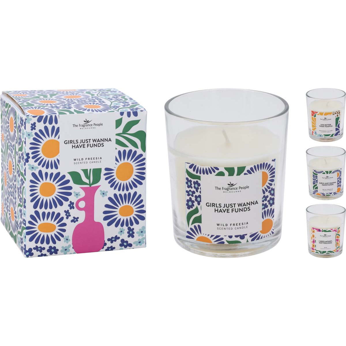 Κερί Αρωματικό σε Γυαλί 9x9x10 3 Σχδ