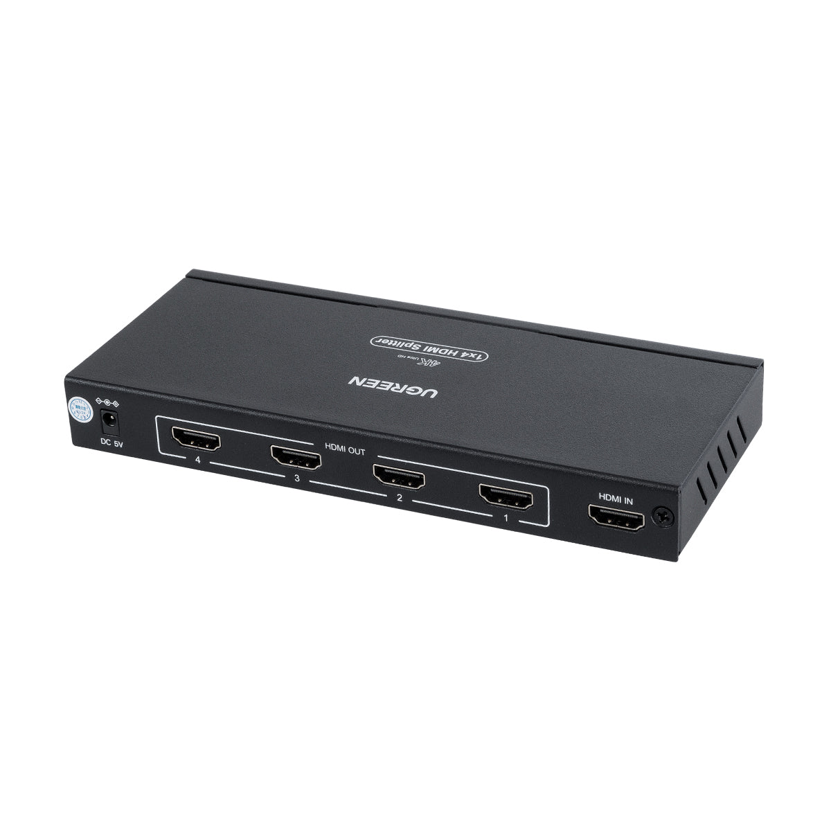 UGREEN-1x4 41019 Ugreen 1x4 All in One 4K HDMI Signal Splitter για LED Video Controllers - Input Signal W3840 x H2160@60Hz - Είσοδος 1 HDMI σε Έξοδο 4 HDMI - AC 220-240V IP20 - Μ17.7 x Π7.5 x Υ2