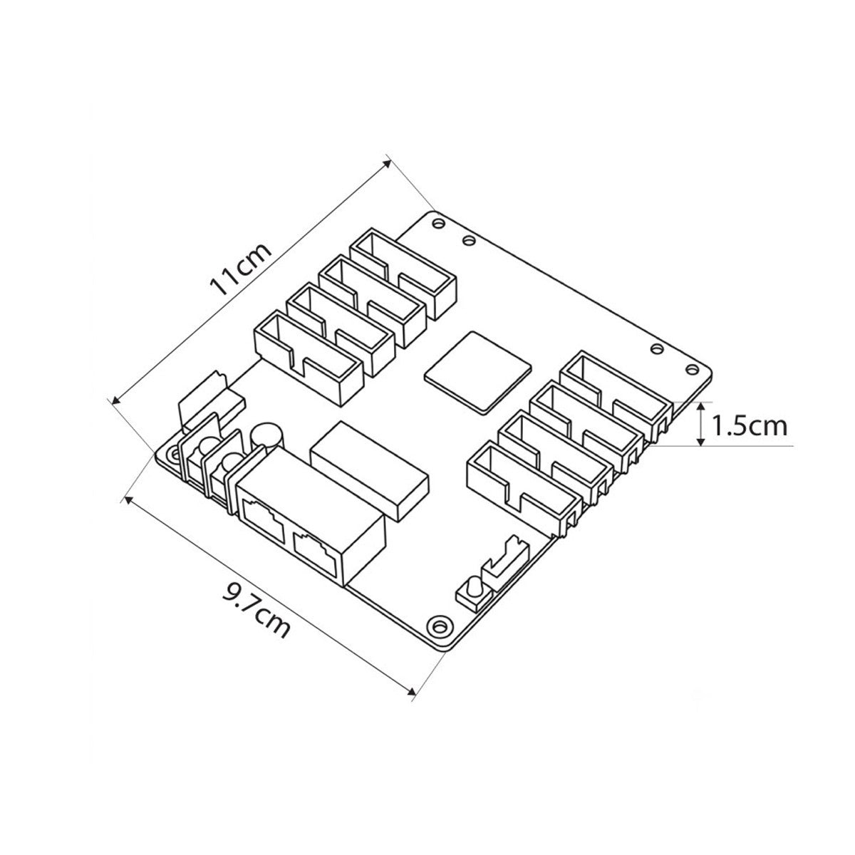 MRV208-1 41021 Novastar MRV208-N Receiving Card για Οθόνες LED Video Wall 8 x HUB75E με Loading Capacity σε Pixel 256 x 256px - Gigabit Network Ethernet Input & Output Ports - DC 5V IP20 - Μ11 x Π9.7 x Υ1.5