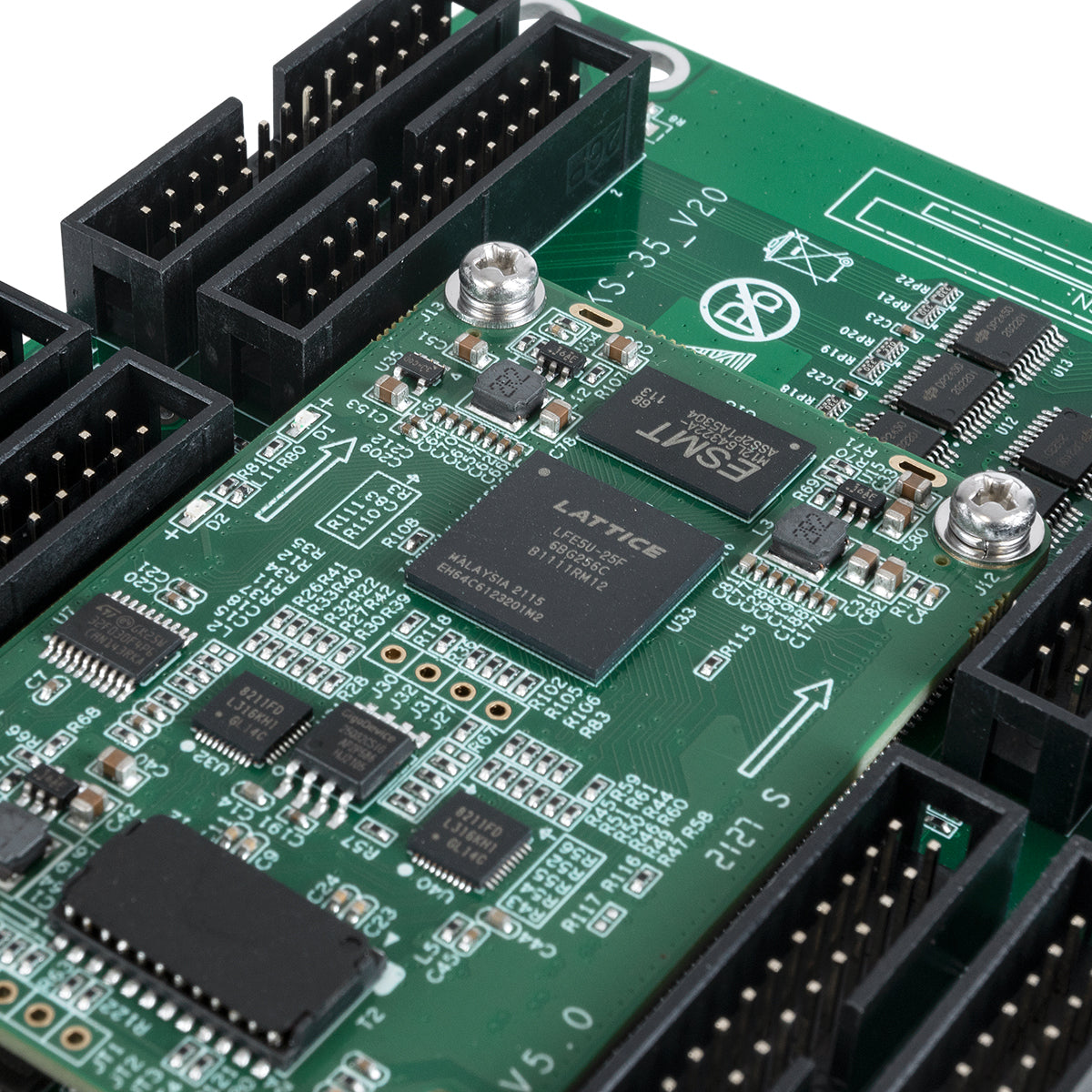 K8S+HUB 41023 Colorlight K8S+HUB-DL-S65 Διαδραστική Receiving Card για Οθόνες LED Video Wall 8 x HUB75E με Loading Capacity σε Pixel 512 x 384px - Gigabit Network Ethernet Input & Output Ports - DC 5V IP20 - Μ14.5 x Π9 x Υ1.5