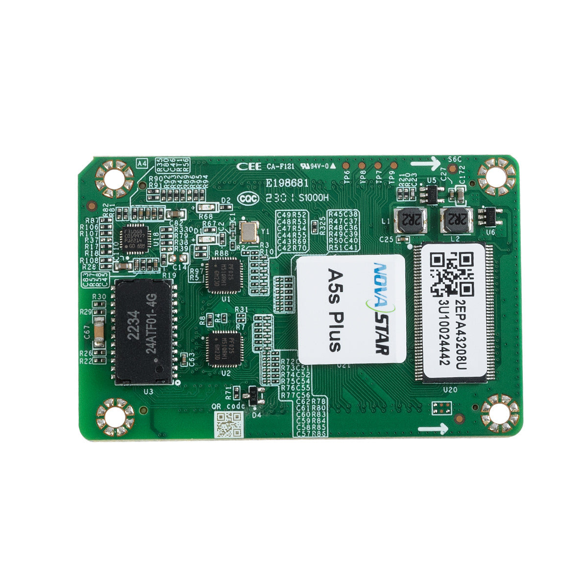 A5S-PLUS 41057 Novastar A5S-PLUS Receiving Card για Οθόνες LED Video Wall με Loading Capacity σε Pixel 512 x 384px - Gigabit Network Ethernet Input & Output Ports - DC 5V IP20 - Μ7 x Π4.5 x Υ0.8