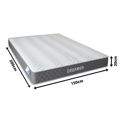 Στρώμα Dreamer Pocket Spring Compressed Διπλής Όψης 20εκ 150x200εκ