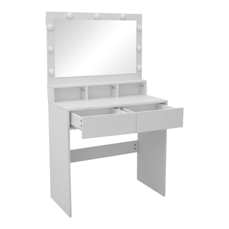 Bedroom Vanity Dressing Table with LED White 80x40x140
