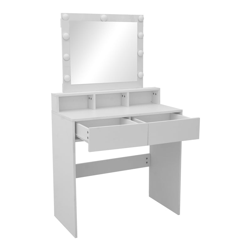 Virna Bedroom Dressing Table with LED White 80x40x145