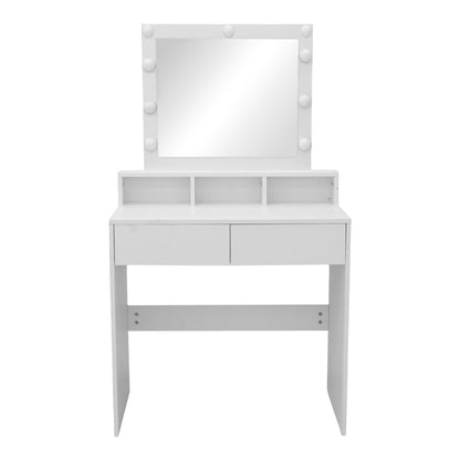 Virna Bedroom Dressing Table with LED White 80x40x145