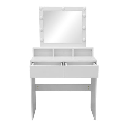 Virna Bedroom Dressing Table with LED White 80x40x145