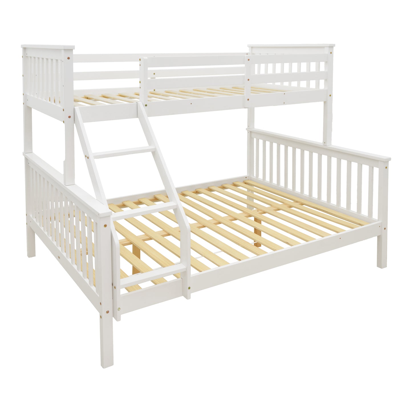 Children's Bunk Bed Armonia Pine Wood White 90/140x190cm