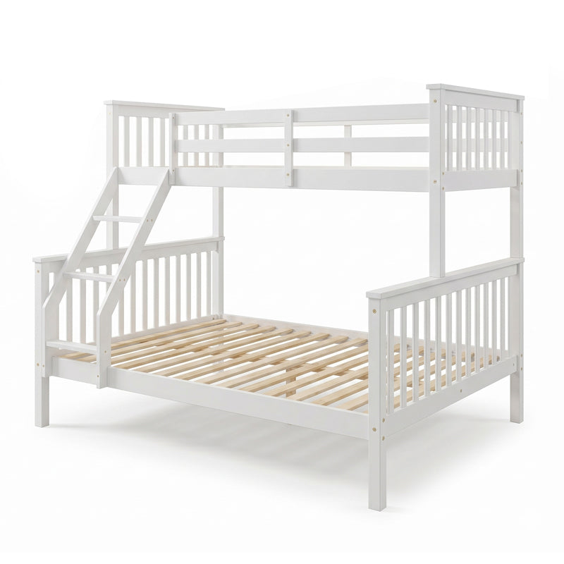 Children's Bunk Bed Armonia Pine Wood White 90/140x190cm