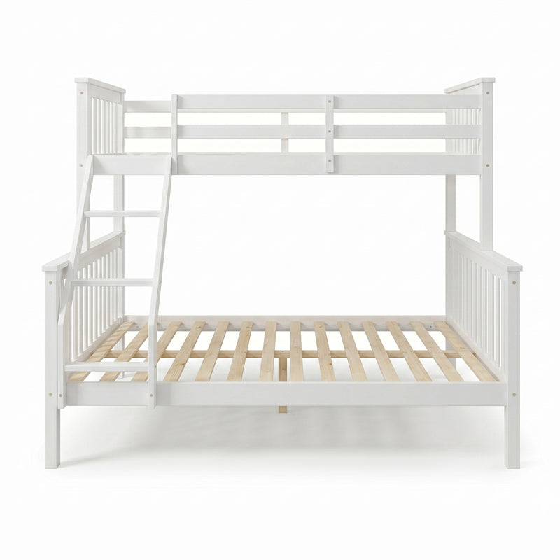 Children's Bunk Bed Armonia Pine Wood White 90/140x190cm
