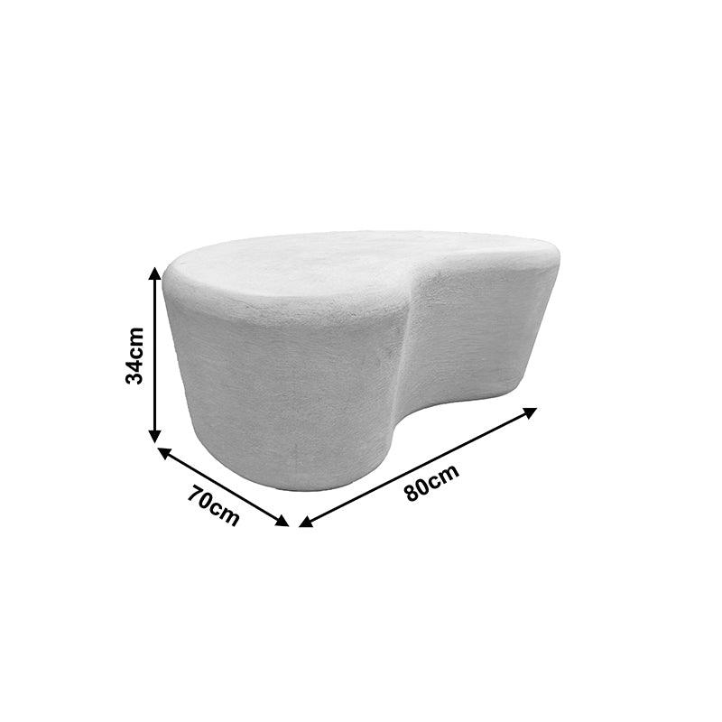 Τραπέζι Σαλονιού Fedris MDF Λευκό 80x70x34