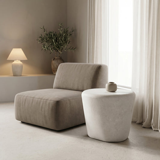 Βοηθητικό Τραπέζι Fedris MDF Λευκό Φ56x45