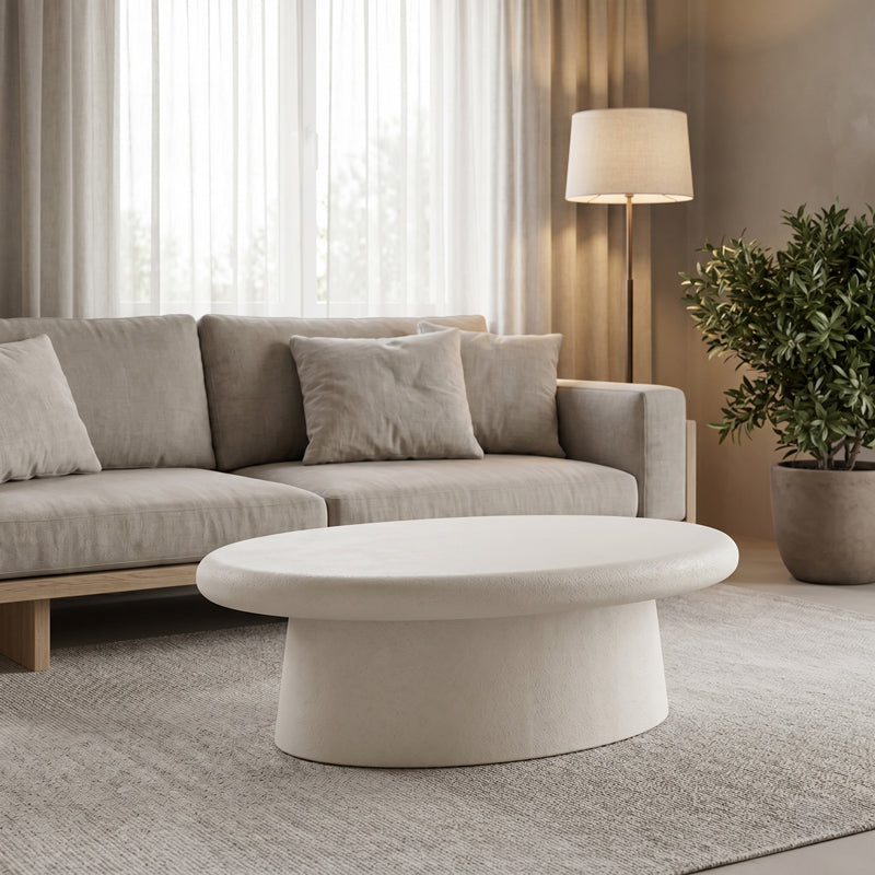 Τραπέζι Σαλονιού Herona MDF Λευκό 100x60x32