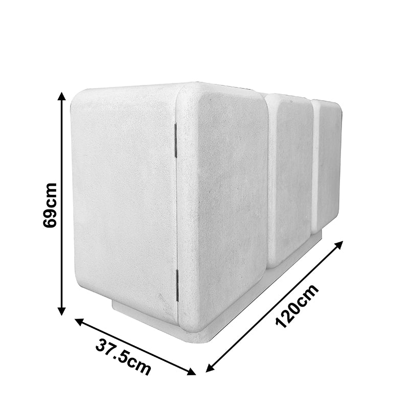 Μπουφές Kooldio MDF Λευκό 120x37.5x69
