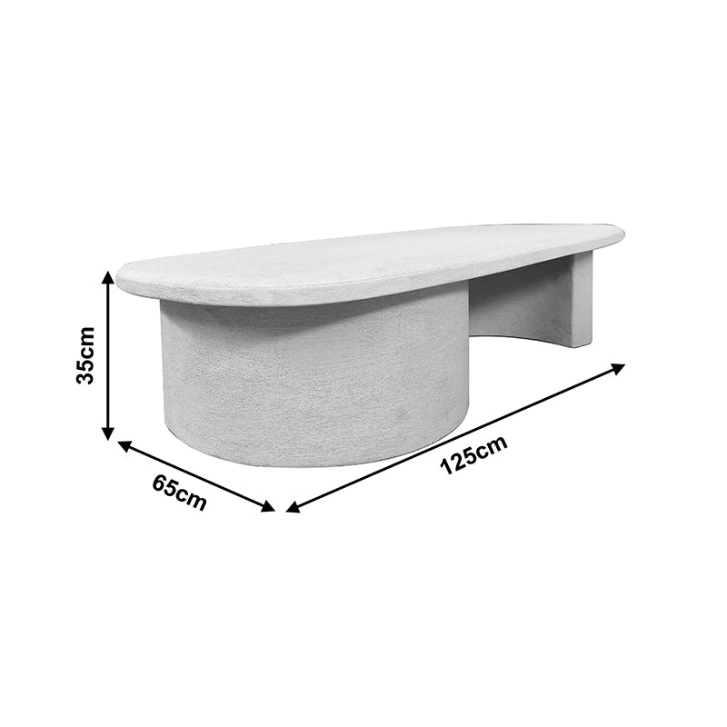 Τραπέζι Σαλονιού Verven MDF Λευκό 120x60x32