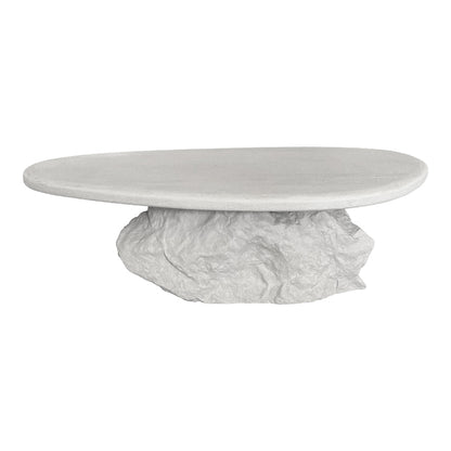 Τραπέζι Σαλονιού Zinol MDF-Polyresin Λευκό 105x62x32
