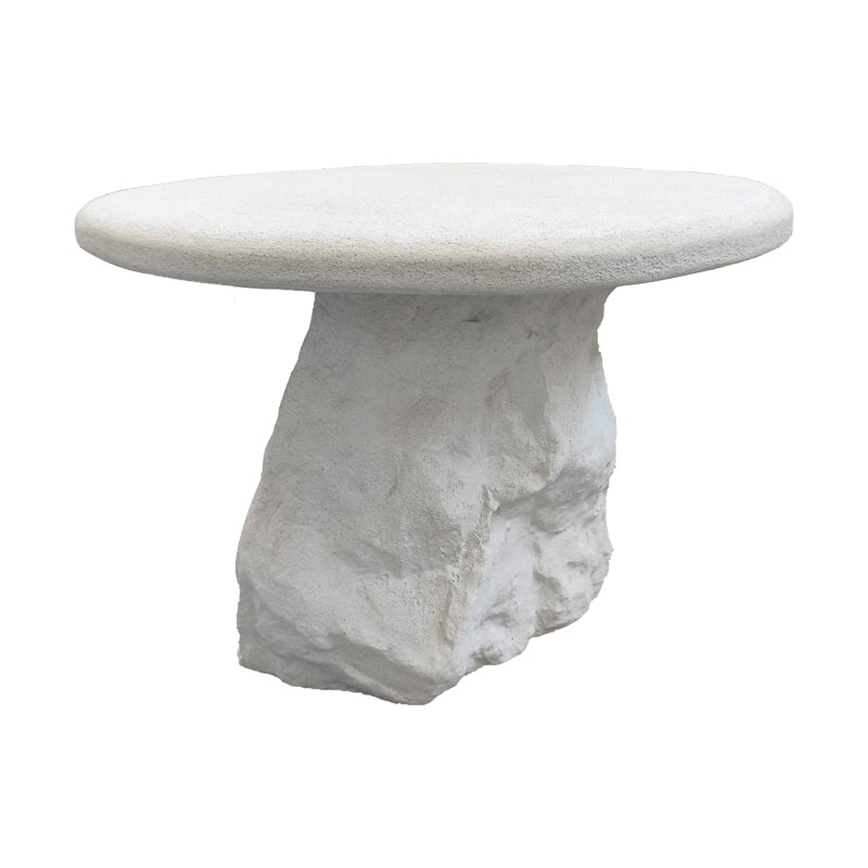 Βοηθητικό Τραπέζι Zinol MDF-Polyresin Λευκό Φ58x41