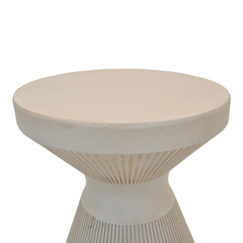 Side Table Vartio MGO Cream Φ49x66