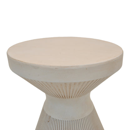 Side Table Vartio MGO Cream Φ49x66