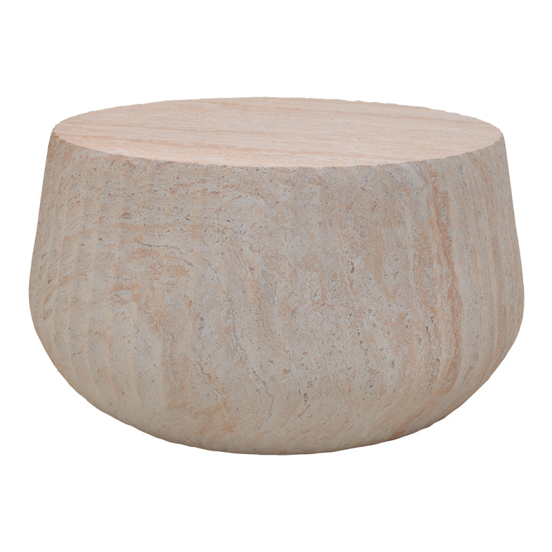 Rongo MGO Travertine Effect Coffee Table D80x41