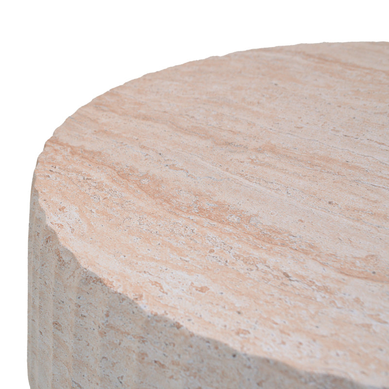 Rongo MGO Travertine Effect Coffee Table D80x41