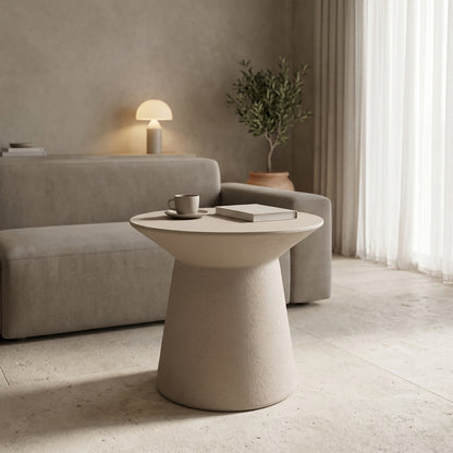 Coffee Table Peble MGO Cappuccino Φ55x50