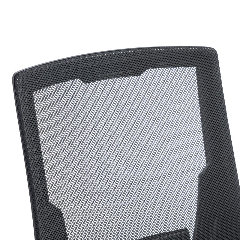 Καρέκλα Γραφείου Εργασίας Penza Mesh Χρώμα Μαύρο 48x58x92-102
