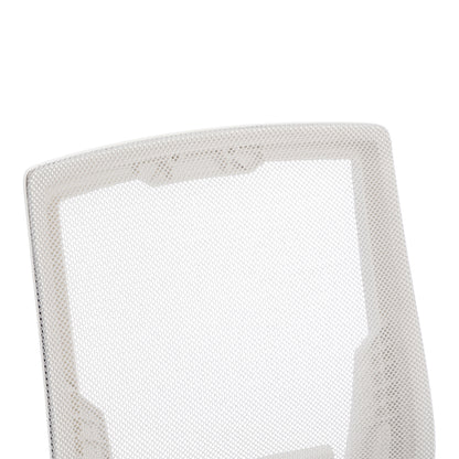 Καρέκλα Γραφείου Εργασίας Penza Λευκή - Mesh Γκρι 48x58x92-102