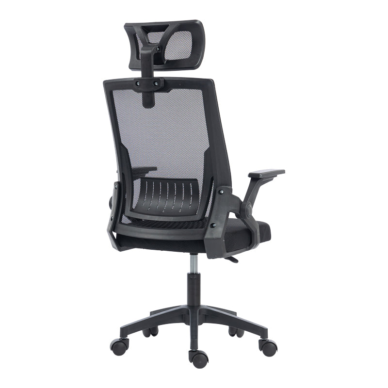 Καρέκλα Γραφείου Plymot Mesh Χρώμα Μαύρο 48x58x112-122