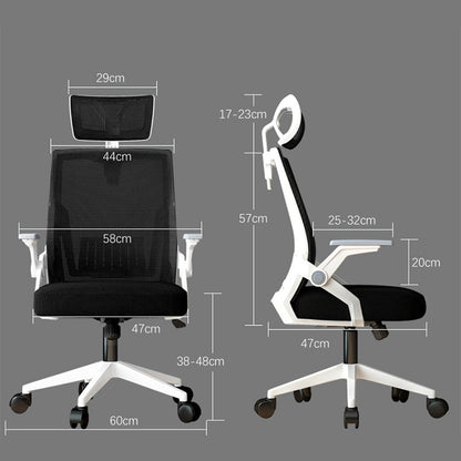 Καρέκλα Γραφείου Plymot Mesh Χρώμα Μαύρο 48x58x112-122