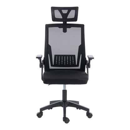 Καρέκλα Γραφείου Plymot Mesh Χρώμα Μαύρο 48x58x112-122