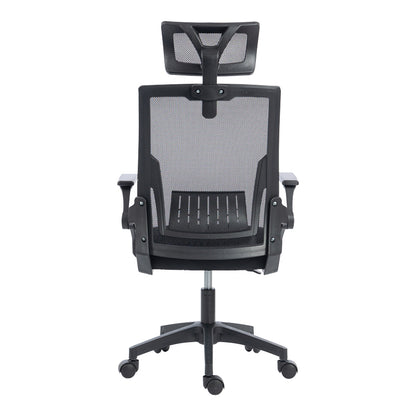 Καρέκλα Γραφείου Plymot Mesh Χρώμα Μαύρο 48x58x112-122
