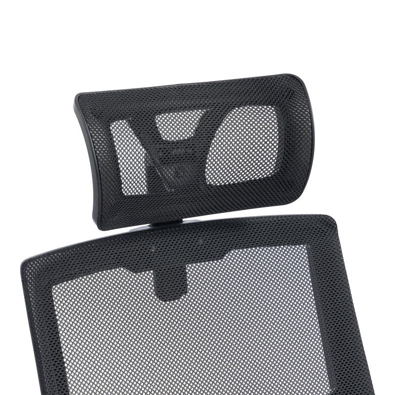Καρέκλα Γραφείου Plymot Mesh Χρώμα Μαύρο 48x58x112-122