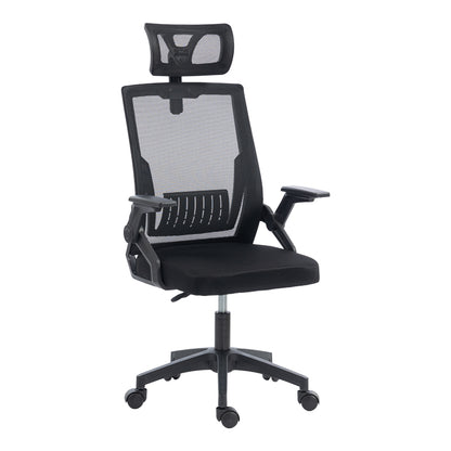 Καρέκλα Γραφείου Plymot Mesh Χρώμα Μαύρο 48x58x112-122