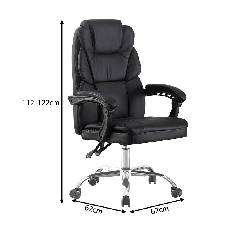 Sanema Director's Office Chair PU Black 62x67x112-122