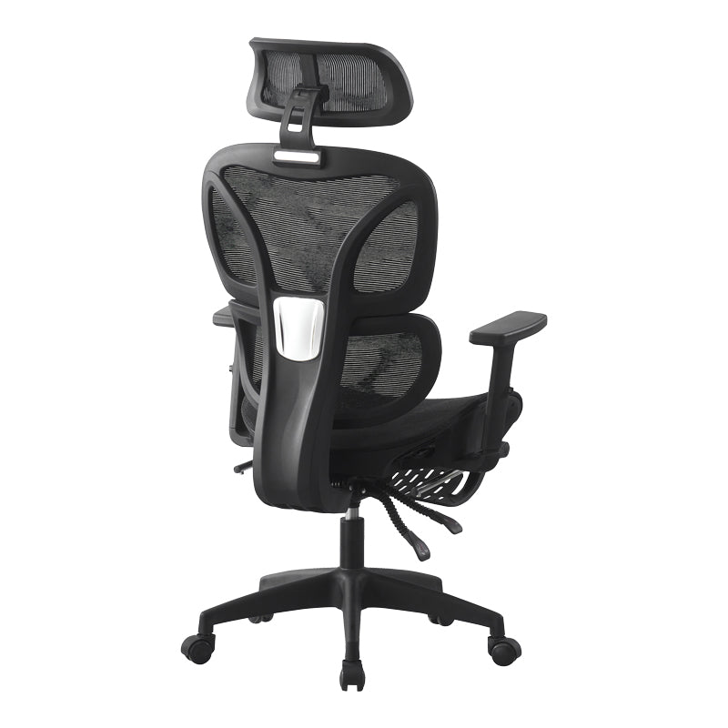 Executive Office Chair with Footrest Corus Mesh Black 62x69x125-135