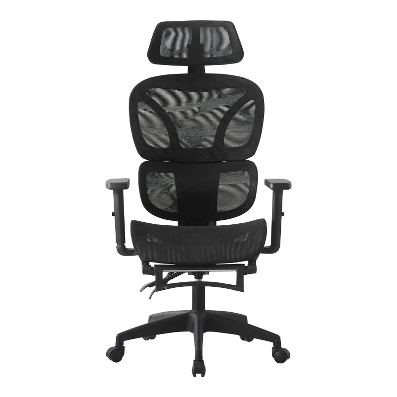 Executive Office Chair with Footrest Corus Mesh Black 62x69x125-135