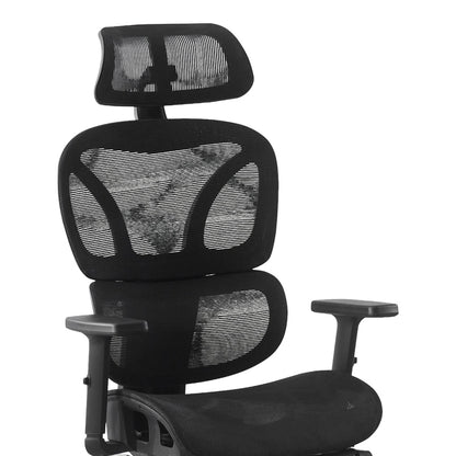 Executive Office Chair with Footrest Corus Mesh Black 62x69x125-135