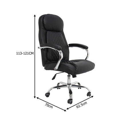 Stoldi PU Black Executive Office Chair 62.5x70x113-121