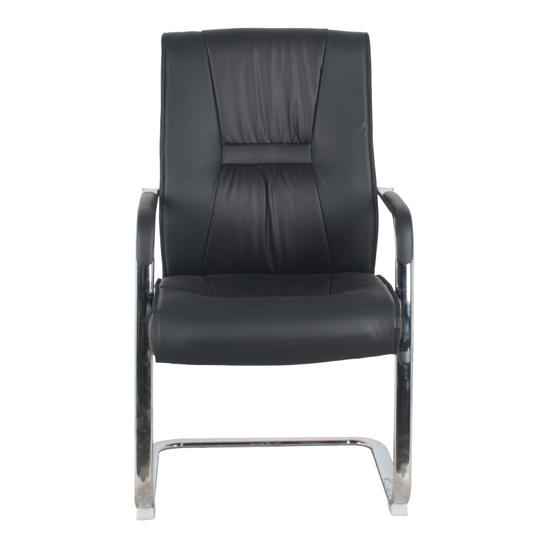 Visitor Chair Biani Black PU-Chrome Leg 57.7x70x101